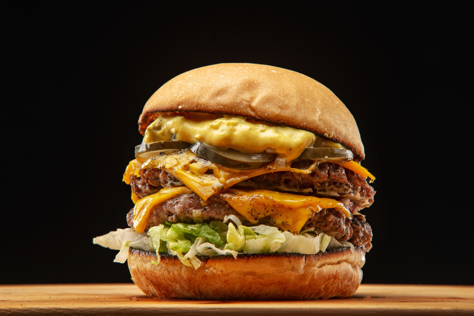 Double cheeseburger meal