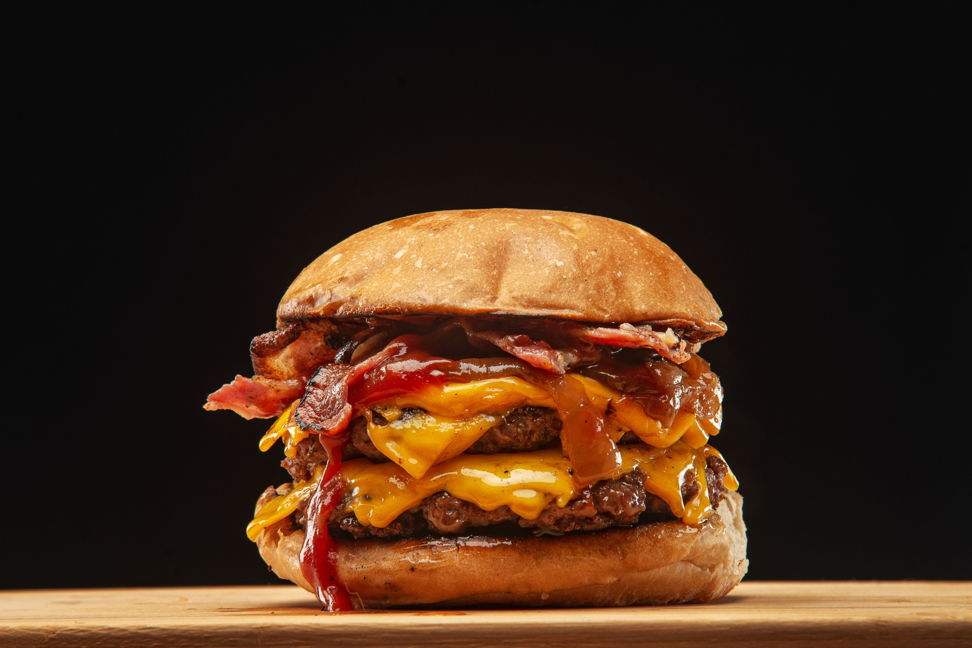 Bacon double cheeseburger