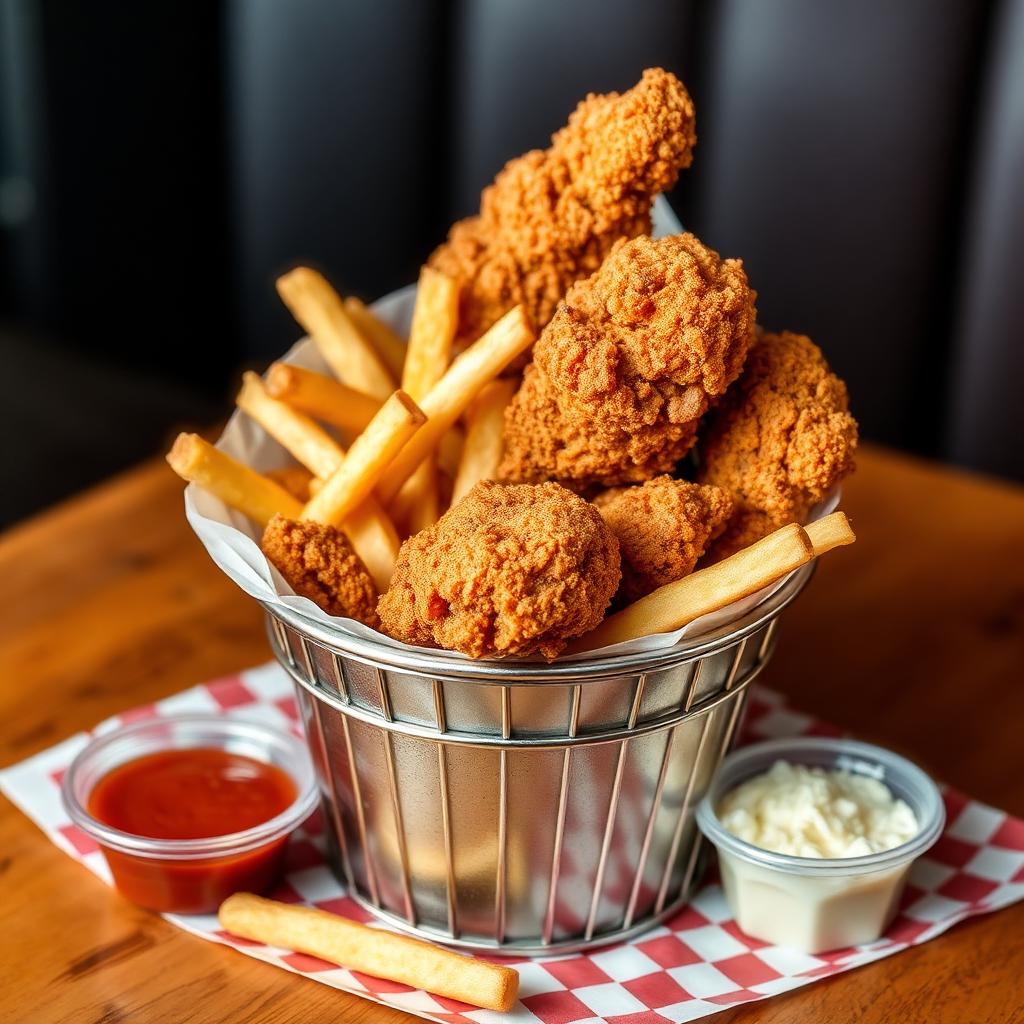 Boneless chicken bucket